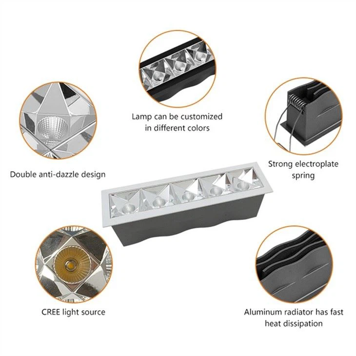 3W/6W/10W/12W/18W/24W Adjustable Downlights Led Linear Lighting